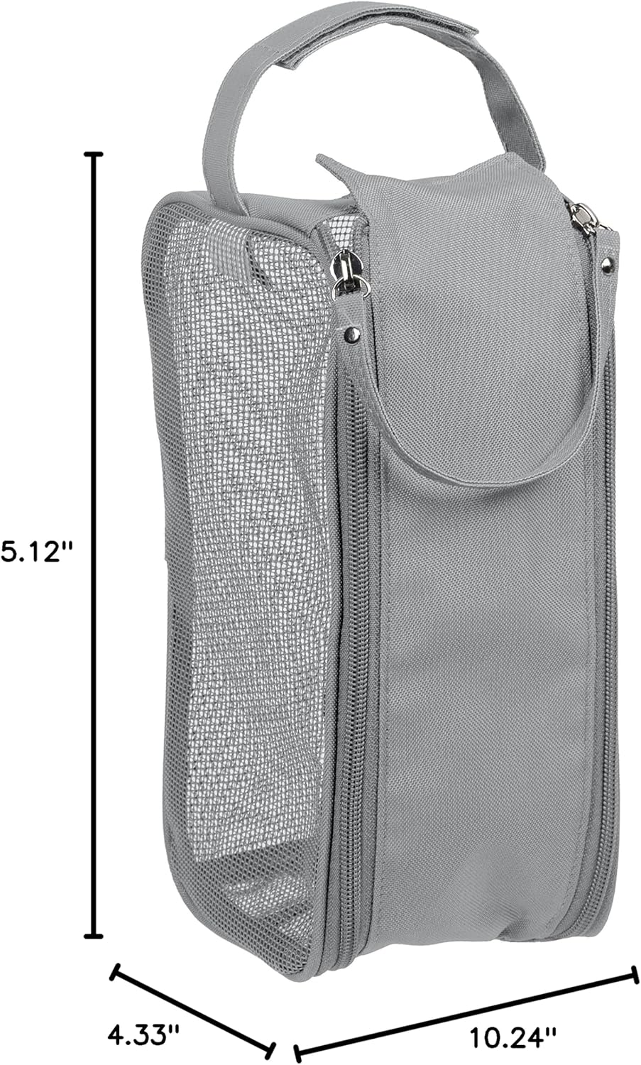 Hanging Mesh Toiletry Bag | Travel Organizer | Perfect for Dorm | Gym | Back to School | Shampoo | Shower Accessories | Black