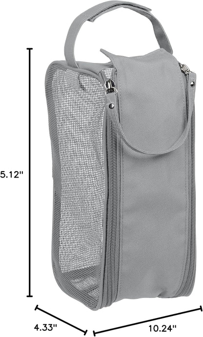 Hanging Mesh Toiletry Bag | Travel Organizer | Perfect for Dorm | Gym | Back to School | Shampoo | Shower Accessories | Black