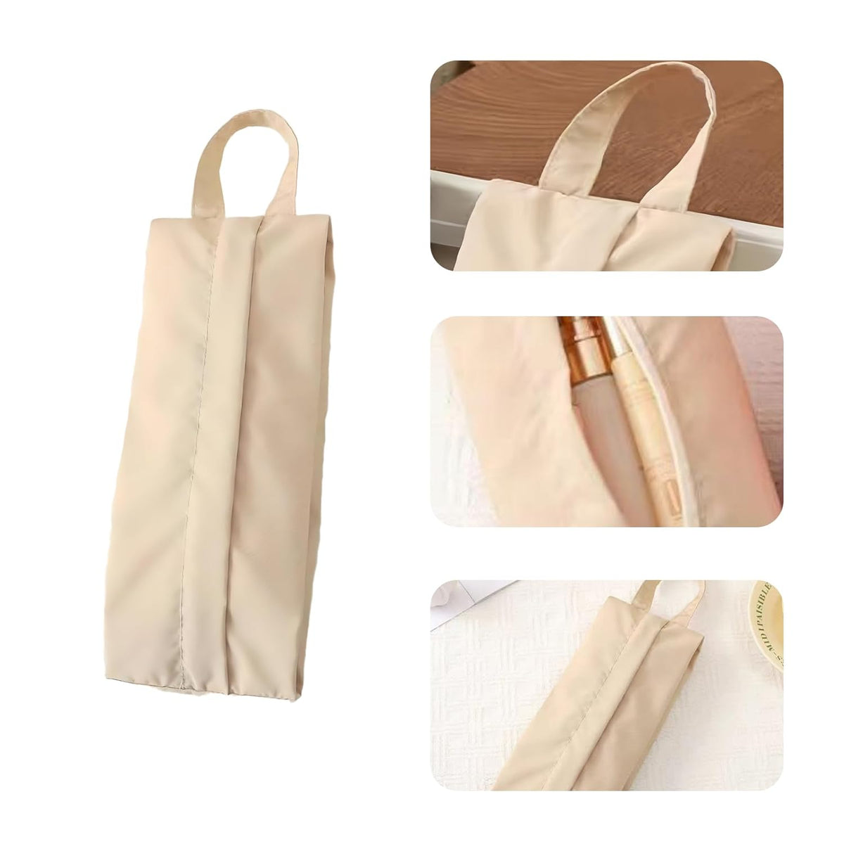 Portable Underwear and Sock Storage Bag, Travel Organizer for Lingerie, Hosiery, and Accessories, Foldable Space-Saving Design, Yellow