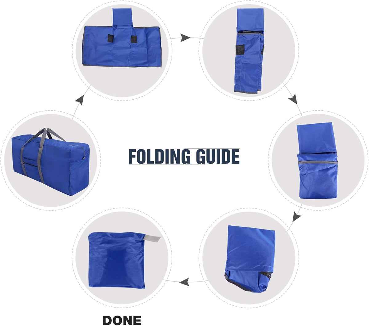 100L Extra Large Duffle Bag, Water Resistant Lightweight Foldable Duffel Bag for Outdoor Camping, Black