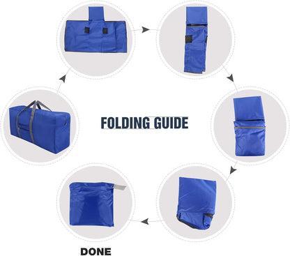 100L Extra Large Duffle Bag, Water Resistant Lightweight Foldable Duffel Bag for Outdoor Camping, Black