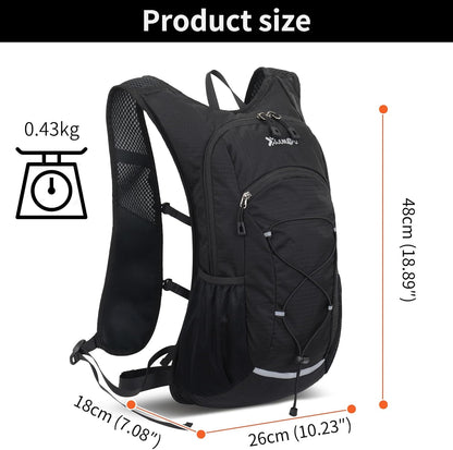 Hiking Backpack Lightweight Travel Backpack 20L Waterproof Hiking Daypacks Camping Backpack for Men Women (Black)