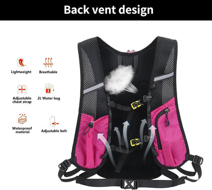 Hiking Backpack Lightweight Travel Backpack 20L Waterproof Hiking Daypacks Camping Backpack for Men Women (Black)