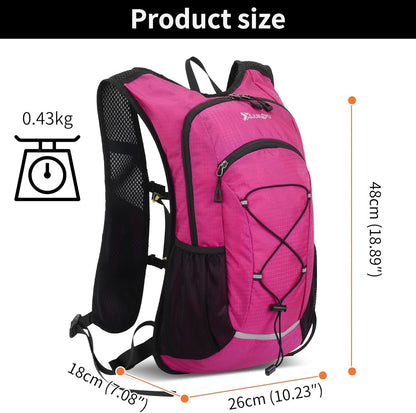 Hiking Backpack Lightweight Travel Backpack 20L Waterproof Hiking Daypacks Camping Backpack for Men Women (Black)