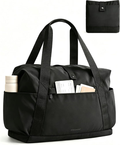 Foldable Duffle Bag for Travel, 25L Personal Item Travel Bag, Carry on Duffel Bag for Travel Essentials, Lightweight Gym Bag for Women, Weekender Bags for Women, Water Resistant