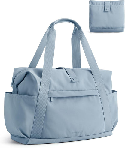 Foldable Duffle Bag for Travel, 25L Personal Item Travel Bag, Carry on Duffel Bag for Travel Essentials, Lightweight Gym Bag for Women, Weekender Bags for Women, Water Resistant