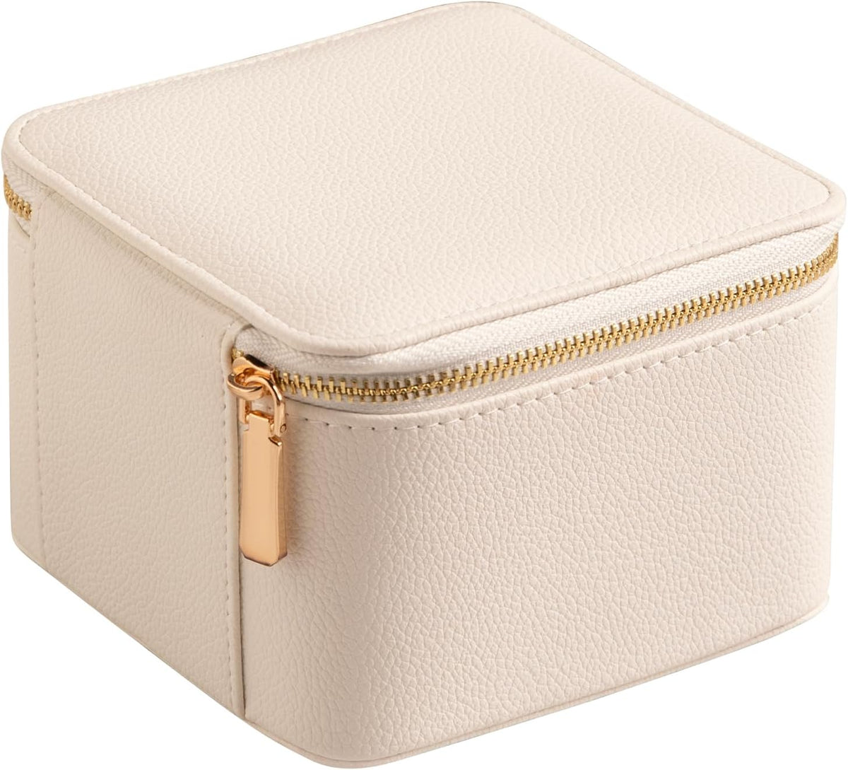 Travel Jewelry Case for Women,Small Jewelry Box with 6 Pouches | Portable Jewelry Bag,Travel Accessories,Tangle-free,Visualization Design for Rings, Earrings, Necklace,Smooth Metal Zipper