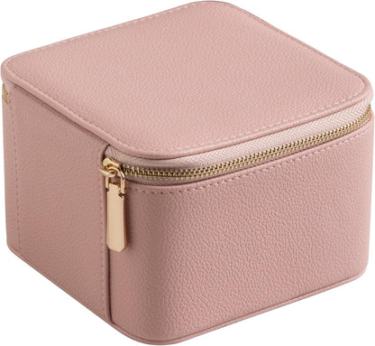 Travel Jewelry Case for Women,Small Jewelry Box with 6 Pouches | Portable Jewelry Bag,Travel Accessories,Tangle-free,Visualization Design for Rings, Earrings, Necklace,Smooth Metal Zipper