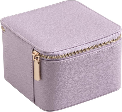 Travel Jewelry Case for Women,Small Jewelry Box with 6 Pouches | Portable Jewelry Bag,Travel Accessories,Tangle-free,Visualization Design for Rings, Earrings, Necklace,Smooth Metal Zipper