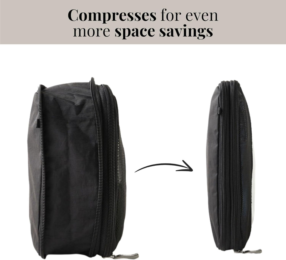 Compression Cube 3-piece set - Lightweight Compression Packing Cubes for Travel
