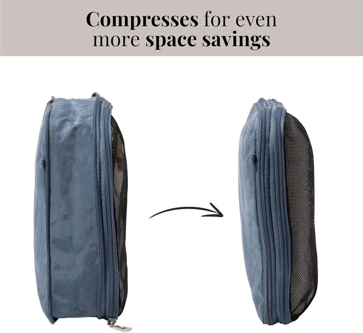 Compression Cube 3-piece set - Lightweight Compression Packing Cubes for Travel