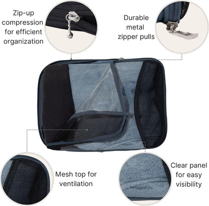 Compression Cube 3-piece set - Lightweight Compression Packing Cubes for Travel