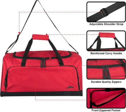 Lightweight Canvas Duffle Bags for Men & Women For Traveling, the Gym, and as Sports Equipment Bag/Organizer