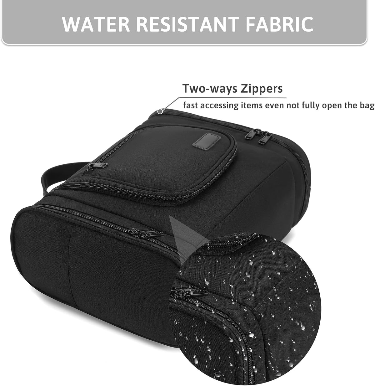Hanging Travel Toiletry Bag for Women, Large Makeup Organizer | Water Resistant Cosmetic Container, 11L Portable Travle Bag for Full-Sized Toiletries, Accessories, Essentials, Khaki Lepoard