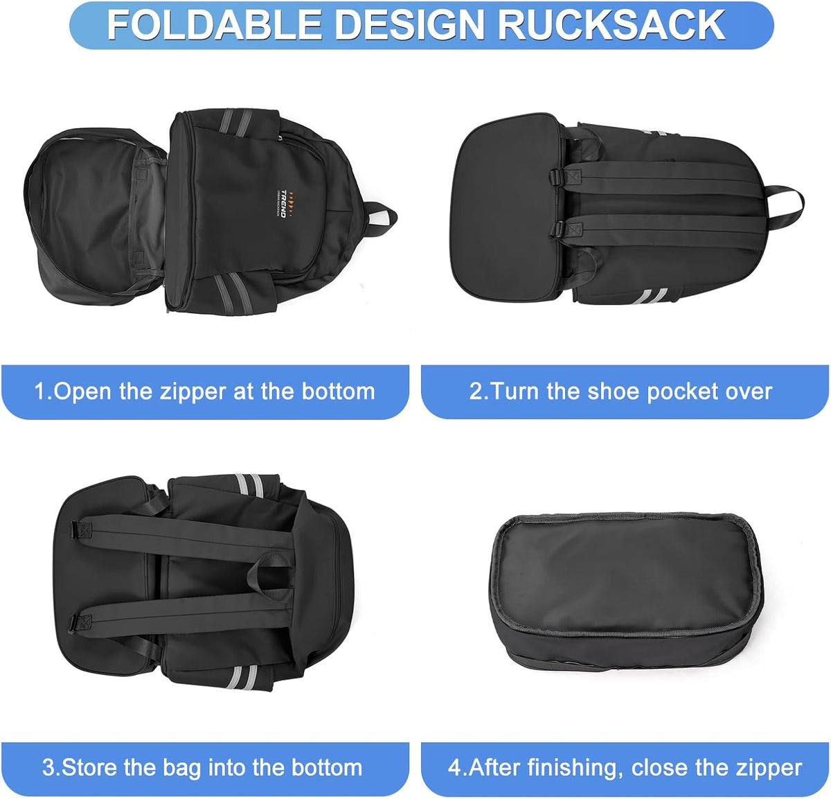 Black Gym Backpack For Women Men Travel Backpack With Shoe Compartment Waterproof Sports Bag Gym Bag Dance Backpacks For Dancers