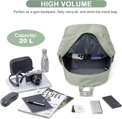 Black Gym Backpack For Women Men Travel Backpack With Shoe Compartment Waterproof Sports Bag Gym Bag Dance Backpacks For Dancers