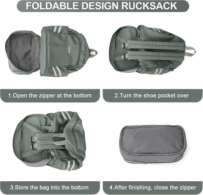 Black Gym Backpack For Women Men Travel Backpack With Shoe Compartment Waterproof Sports Bag Gym Bag Dance Backpacks For Dancers