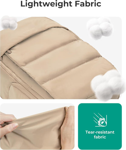 30L Travel Backpack for Women, Carry on Backpack for Airplanes, Gym Backpack with Shoe Compartment, Lightweight Travel Bag Fits 15.6 Inch, Water-Resistant, Chocolate