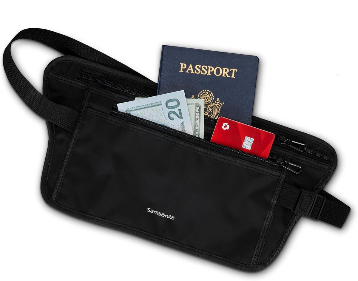 RFID Waist Belt - Lightweight and Durable Nylon RFID Protection Technology - Blocks RFID Signals Encoded In Passports, IDs & Credit Cards