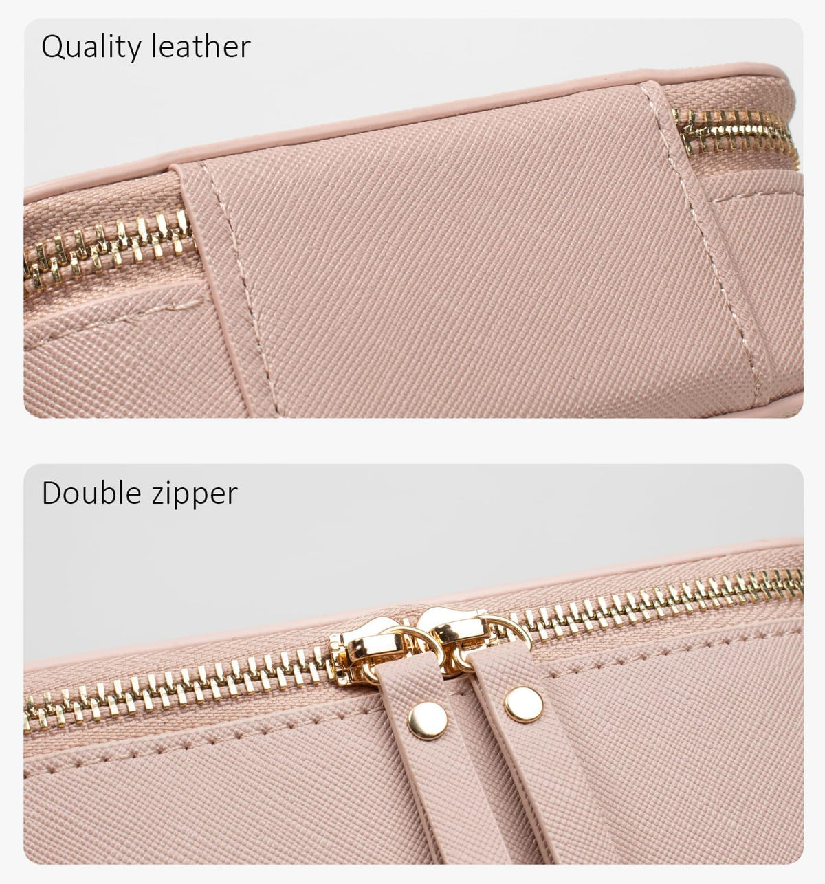 Clear Makeup Bags, TSA Approved Toiletry Bag with Zipper, Clear Makeup Organizer Large Fit Carry-on Travel Essentials,Clear Cosmetic Bags for Women Men (Large-White) (YunGoGo)