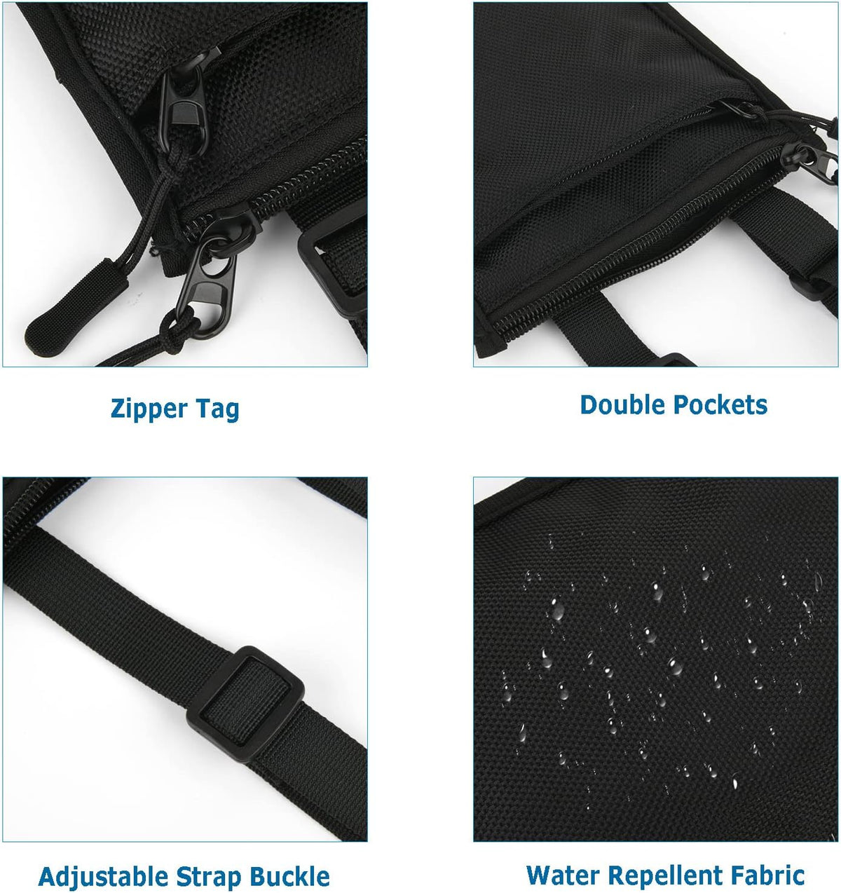 Foldable Travel Cell Phone Purse Crossbody Bag Passport Holder Sling Bag Neck Wallet Pouch Mini Messenger Bag for Holding Travel Essentials Phone Passport Keys Cards Cash in Traveling & Trip