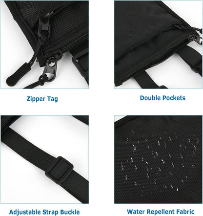 Foldable Travel Cell Phone Purse Crossbody Bag Passport Holder Sling Bag Neck Wallet Pouch Mini Messenger Bag for Holding Travel Essentials Phone Passport Keys Cards Cash in Traveling & Trip