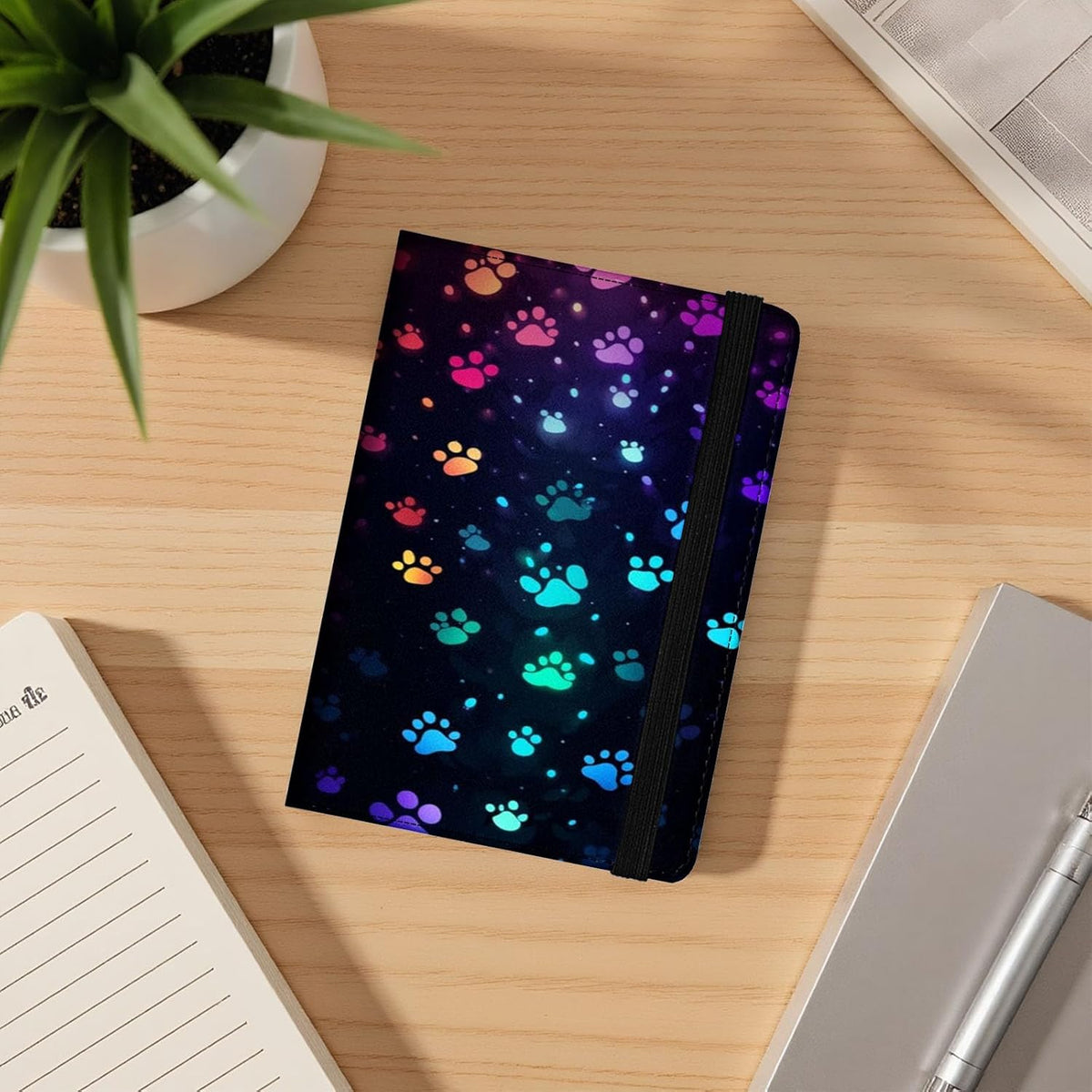 Passport Cover,Multi-Functional Travel Wallet,Stylish & Durable RFID Blocking Passport Holder, Travel Essentials for Men and Women,Weeds