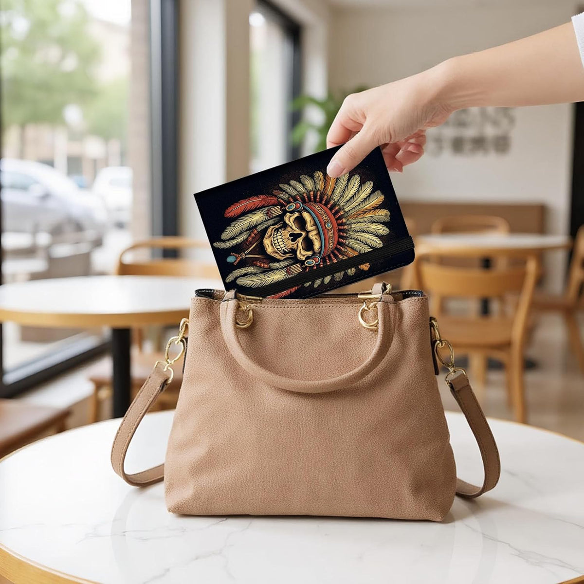 Passport Cover,Multi-Functional Travel Wallet,Stylish & Durable RFID Blocking Passport Holder, Travel Essentials for Men and Women,Weeds