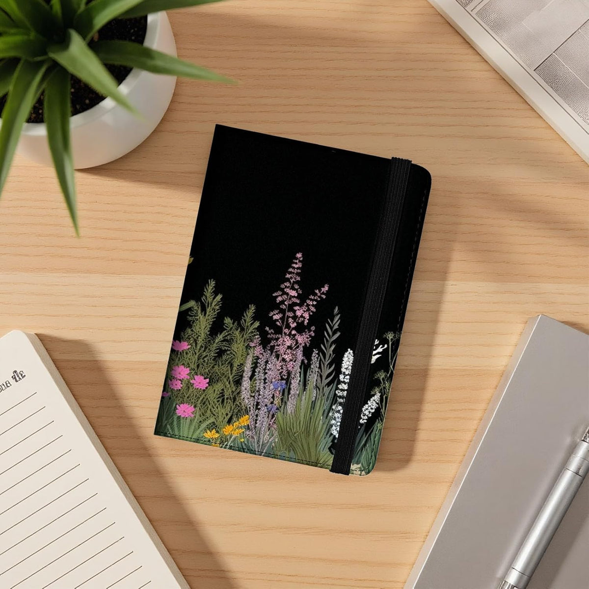 Passport Cover,Multi-Functional Travel Wallet,Stylish & Durable RFID Blocking Passport Holder, Travel Essentials for Men and Women,Weeds