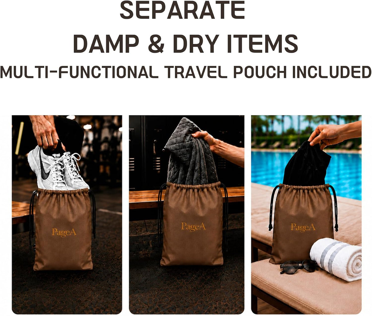 Compact Travel Toiletry Bag for Men, Small Portable Hanging Dopp Kit