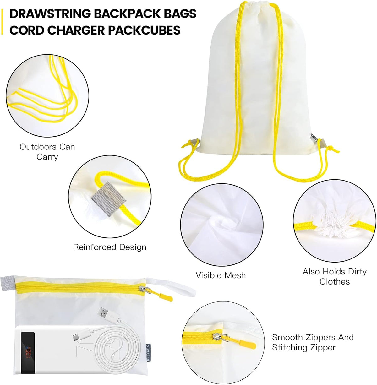 Lightweight Compression Packing Cubes for Suitcases, Compressible Expandable Travel Packing Organizer with Clear Toiletries and Backpack Bag, Travel Essentials for Carry on Luggage