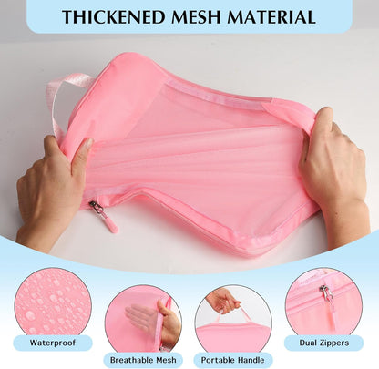 Lightweight Compression Packing Cubes for Suitcases, Compressible Expandable Travel Packing Organizer with Clear Toiletries and Backpack Bag, Travel Essentials for Carry on Luggage
