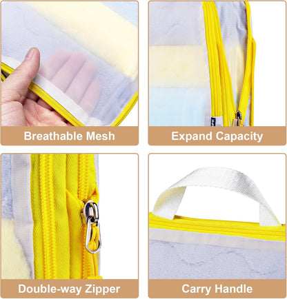 Lightweight Compression Packing Cubes for Suitcases, Compressible Expandable Travel Packing Organizer with Clear Toiletries and Backpack Bag, Travel Essentials for Carry on Luggage