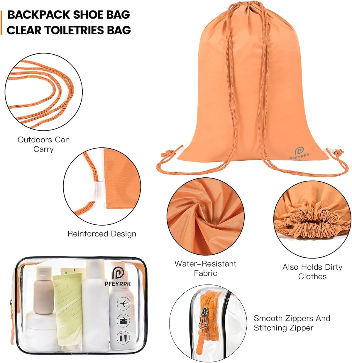 Lightweight Compression Packing Cubes for Suitcases, Compressible Expandable Travel Packing Organizer with Clear Toiletries and Backpack Bag, Travel Essentials for Carry on Luggage