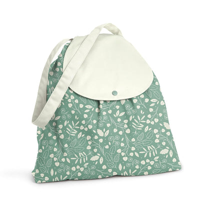 Day Bag – Reusable Wet and Dry Bag Made From Recycled Fabric With Dual Waterproof Compartments for Cloth Diapers, Swimsuits, Toiletries, and Snacks - Buds