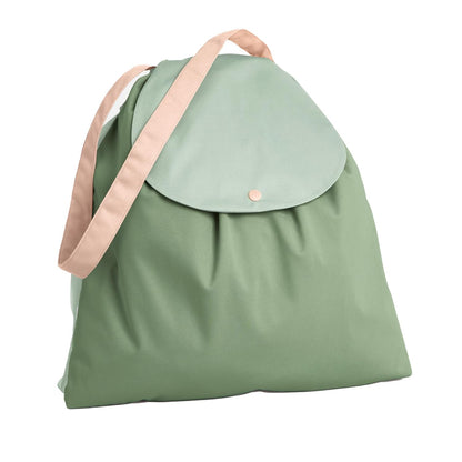 Day Bag – Reusable Wet and Dry Bag Made From Recycled Fabric With Dual Waterproof Compartments for Cloth Diapers, Swimsuits, Toiletries, and Snacks - Buds