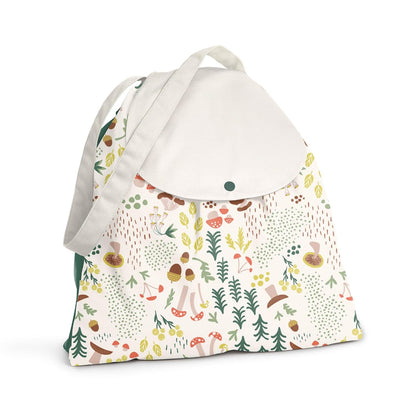 Day Bag – Reusable Wet and Dry Bag Made From Recycled Fabric With Dual Waterproof Compartments for Cloth Diapers, Swimsuits, Toiletries, and Snacks - Buds