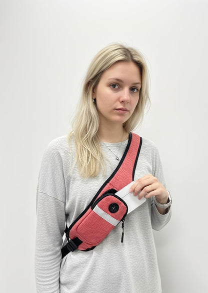 Sling Backpack for Women & Men, Crossbody Travel Bag with Water Bottle Holders, 17 Pockets, Quick-Access Phone Pocket, Hidden Security Pocket, Fits 11" Tablet, for Daily Carry, Travel, Theme Parks