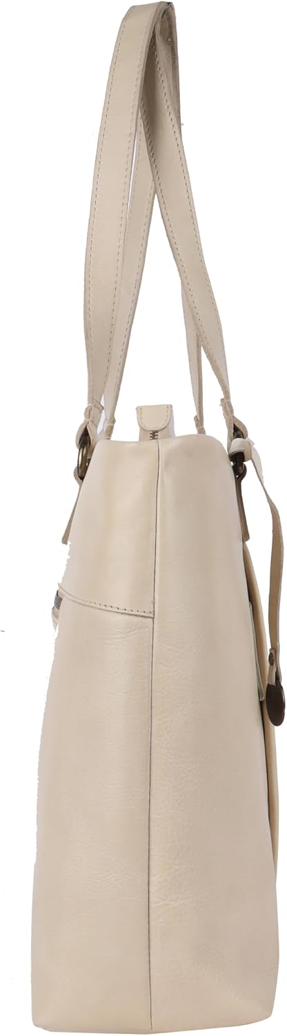 Genuine Italian Leather Women's Tote Handbags, Satchel Purse Ladies Shoulder Bags with Top Handle