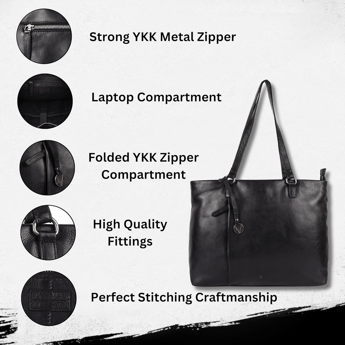 Genuine Italian Leather Women's Tote Handbags, Satchel Purse Ladies Shoulder Bags with Top Handle