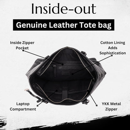 Genuine Italian Leather Women's Tote Handbags, Satchel Purse Ladies Shoulder Bags with Top Handle