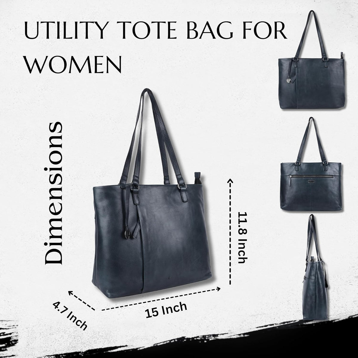 Genuine Italian Leather Women's Tote Handbags, Satchel Purse Ladies Shoulder Bags with Top Handle