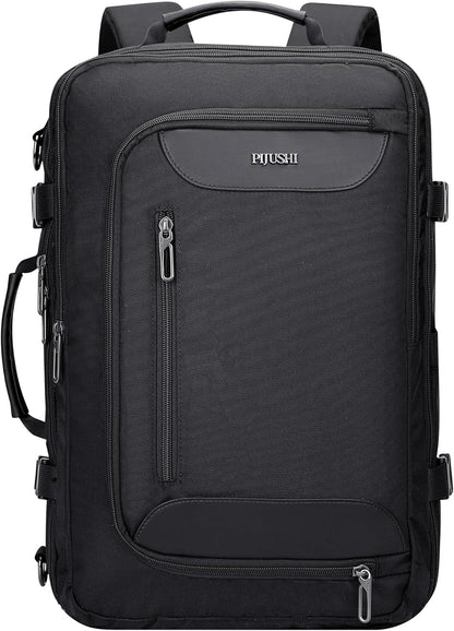 Travel Backpack for Women 3-In-1 Carry on Bag with Shoe Compartment | 16" Laptop Luggage Suitcase with TSA-Friendly 180° Opening, USB Charging Port for Business Trip, Commut, Daily