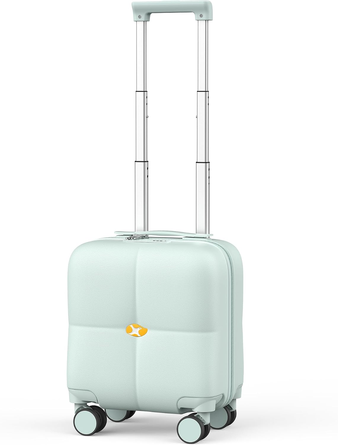 14 Inch Underseat Carry On Luggage with Wheels Hard Shell Suitcases Lightweight Small Luggage for Weekender Mini Suitcase Carry On Bag for Travel Rolling Suitcase.(Aquamarine)