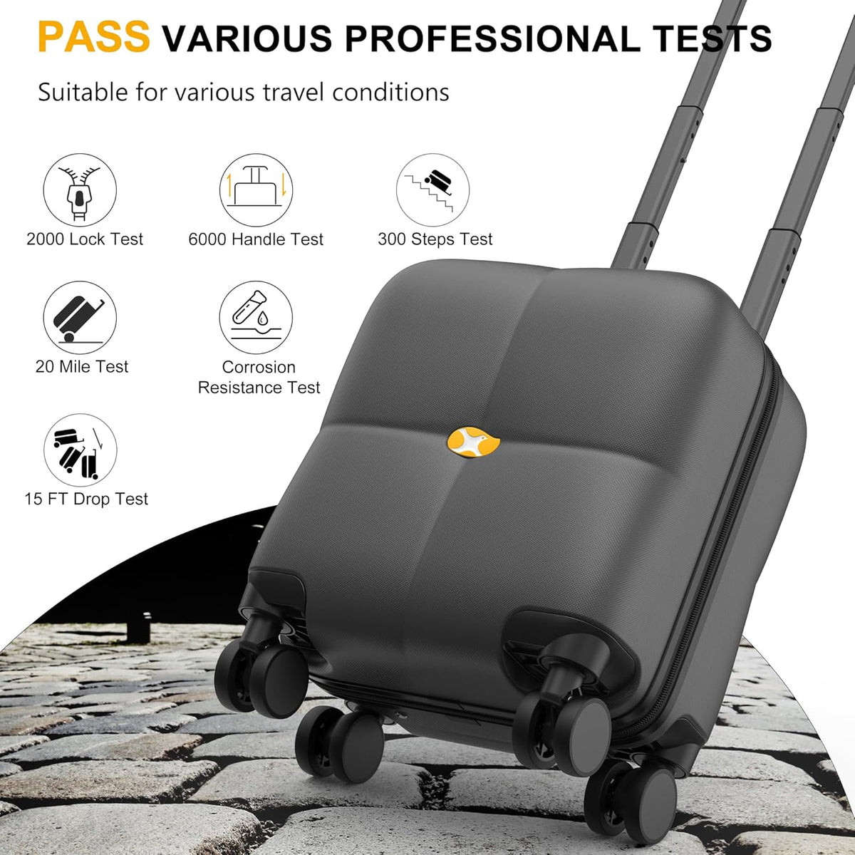 14 Inch Underseat Carry On Luggage with Wheels Hard Shell Suitcases Lightweight Small Luggage for Weekender Mini Suitcase Carry On Bag for Travel Rolling Suitcase.(Aquamarine)