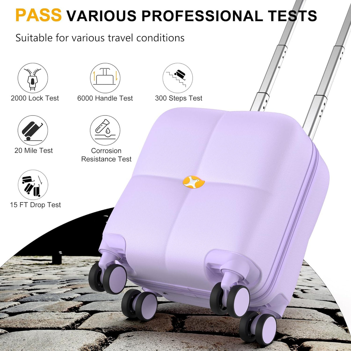 14 Inch Underseat Carry On Luggage with Wheels Hard Shell Suitcases Lightweight Small Luggage for Weekender Mini Suitcase Carry On Bag for Travel Rolling Suitcase.(Aquamarine)