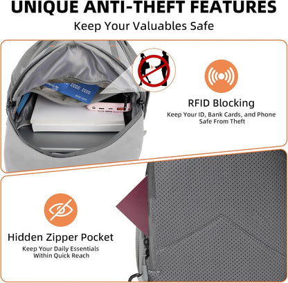 Small Crossbody Sling Bag, Water-Resistant Chest Pack with RFID Blocking, Lightweight Travel Backpack, Ideal for Hiking, Commuting, Outdoor Activities