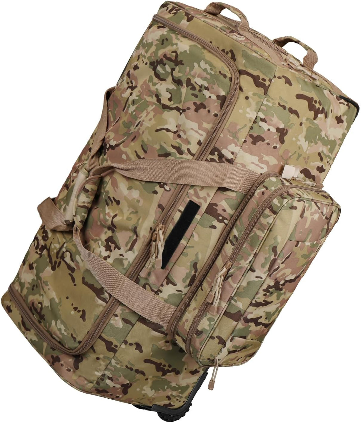 120L 3-Wheel Rolling Duffle Bag - Heavy Duty Military Deployment Bag, Durable Wheeled Duffle Luggage for Travel, Camping & Outdoor Adventures