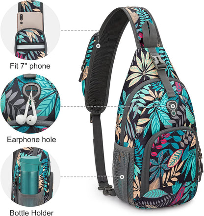 Sling Bag RFID Blocking Sling Backpack and Small Chest Shoulder Backpack