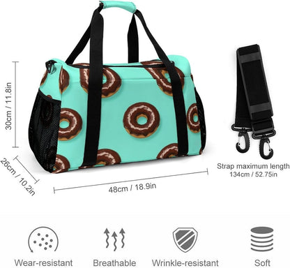 Weekender Overnight Bag Duffel for Travel Gym Sports Large Main Compartment Carry Handles